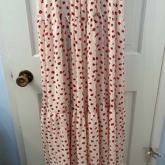 Sister Jane Red Floral Daisy Tiered Maxi Dress - Picture 6 of 6